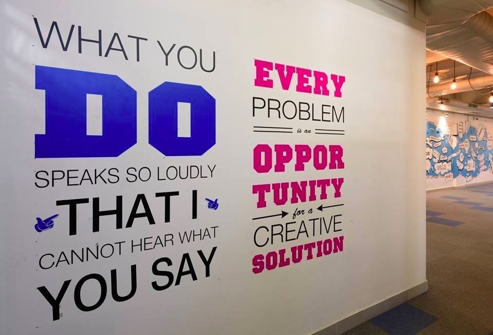 Wall-design-on-Washroom-way Digital Nest, Digital Nest School of Business