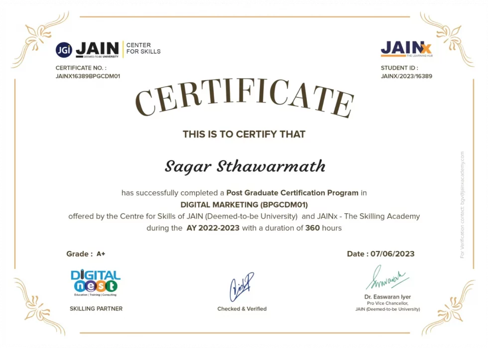 JAIN-SAGAR-1-980x699 Digital Nest, Digital Nest School of Business