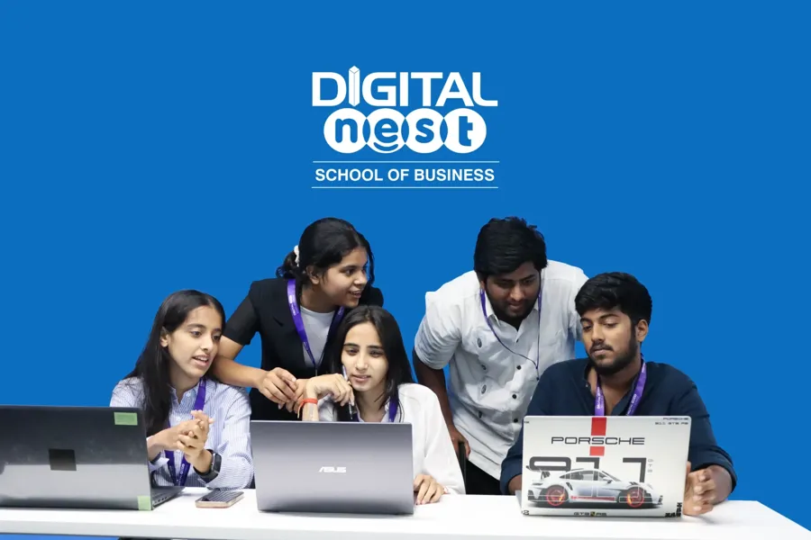 Digital Nest students working together